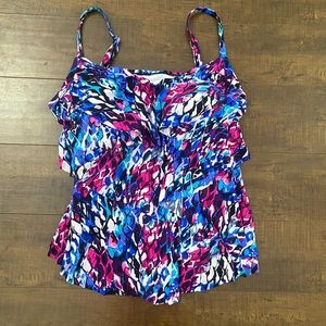 Aqua Green Women’s 20W Swimsuit Tankini Top